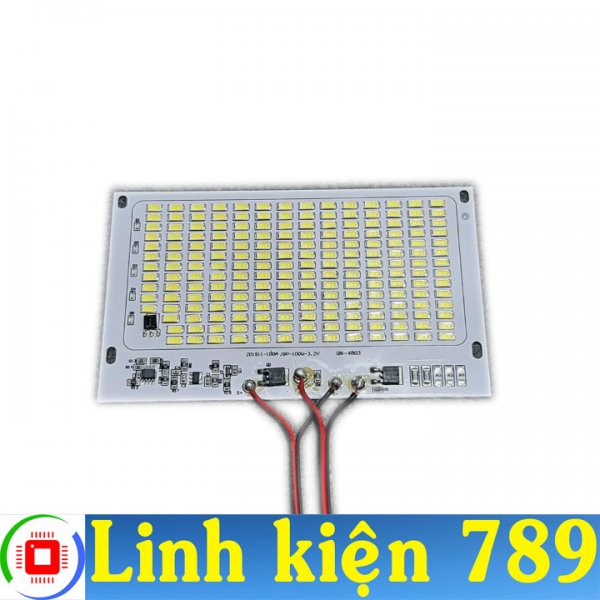 Bộ mạch đèn LED năng lượng mặt trời 100W gồm mạch và remote